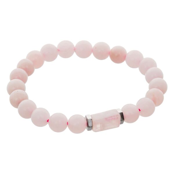 Rose Quartz Tumbler Bracelet for Women Men's Gifts - Protection Healing Crystal Bracelet - 8mm Gemstone Beaded Adjustable