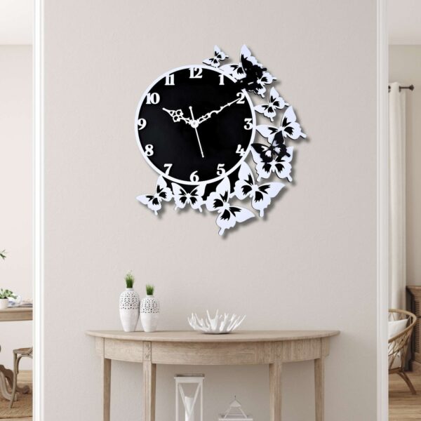 Wooden Silent Non-Ticking Wall Clock for Home Stylish Latest Designer Wall Clock for Home Living Room Bedroom Office Hall
